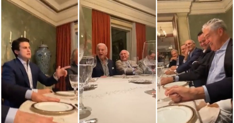 Em jantar com políticos, Michel Temer ri de imitação de Bolsonaro