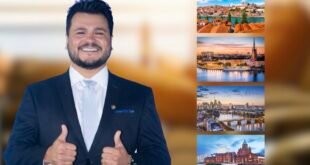 Presidente da Assembleia Legislativa viaja para Europa com assessor, que custará quase R$100.000,00