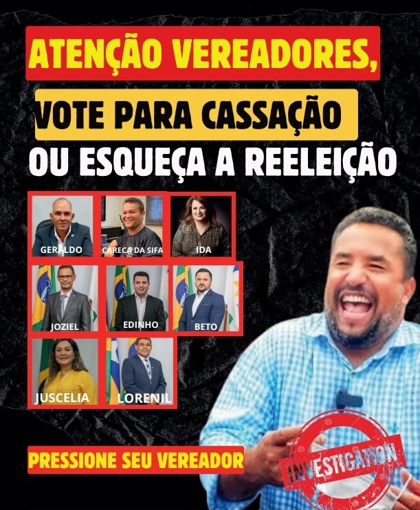 JI-PARANÁ- Conheçam os vereadores protetores do prefeito Isau Fonseca acusado pela Justiça de cometer vários crimes
